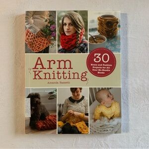 Arm Knitting Pattern Book 30 Home & Fashion Projects Throws Scarves Shawls Knit